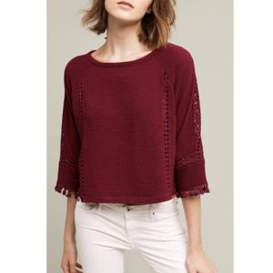 Antropologie Saturday Sunday Tasseled Pullover